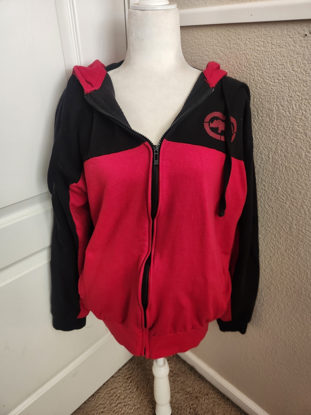 Ecko Unltd. Red and Black Hooded Jacket